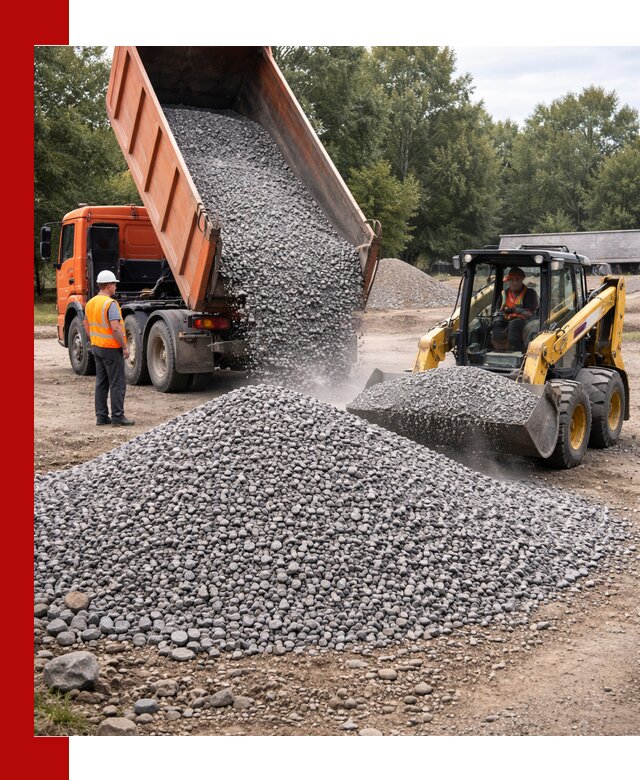 Купить гранитный щебень фракции 5–10 в Камне-на-Оби с доставкой