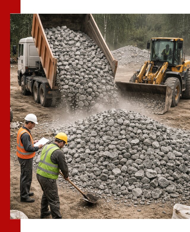 Гранитный щебень фракция 70-150 доставка в Камне-на-Оби