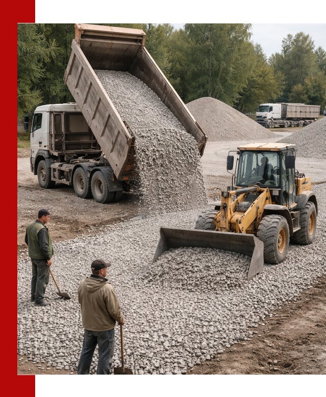 Купить гравийный щебень фракция 20-40 в Камне-на-Оби с доставкой