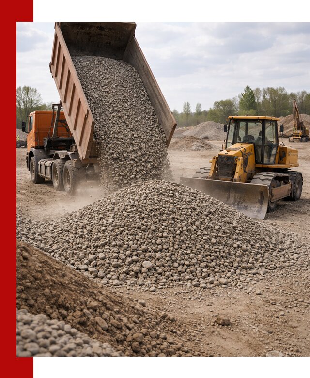 Доставка гравийного щебня фракции 40-70 в Камне-на-Оби