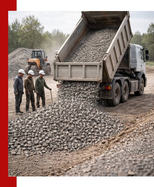 Доставка гравийного щебня фракции 70-120 в Камне-на-Оби