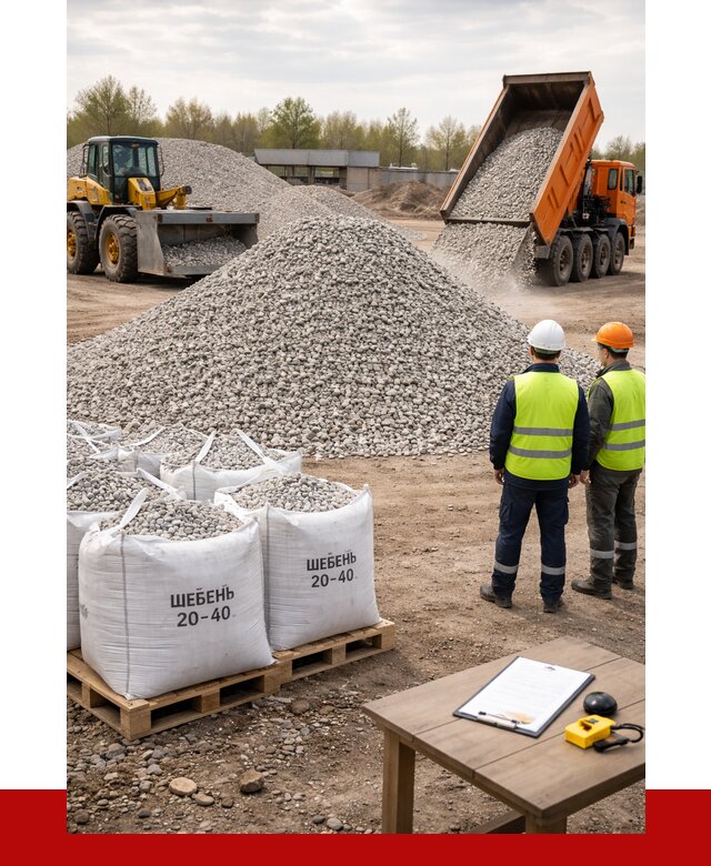 Известняковый щебень 20-40 в Камне-на-Оби от 2132 р. ПРОНЕРУДКно