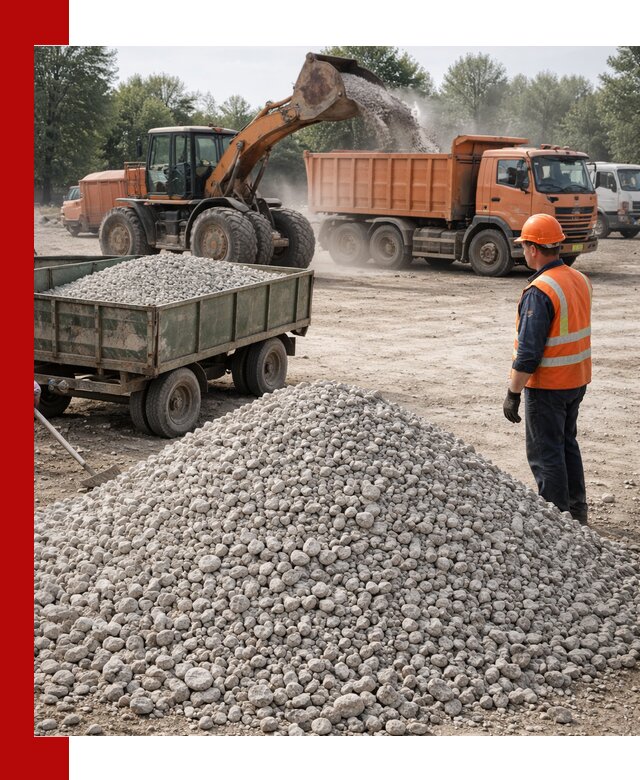 Доставка известнякового щебня фракция 20–40 в Камне-на-Оби