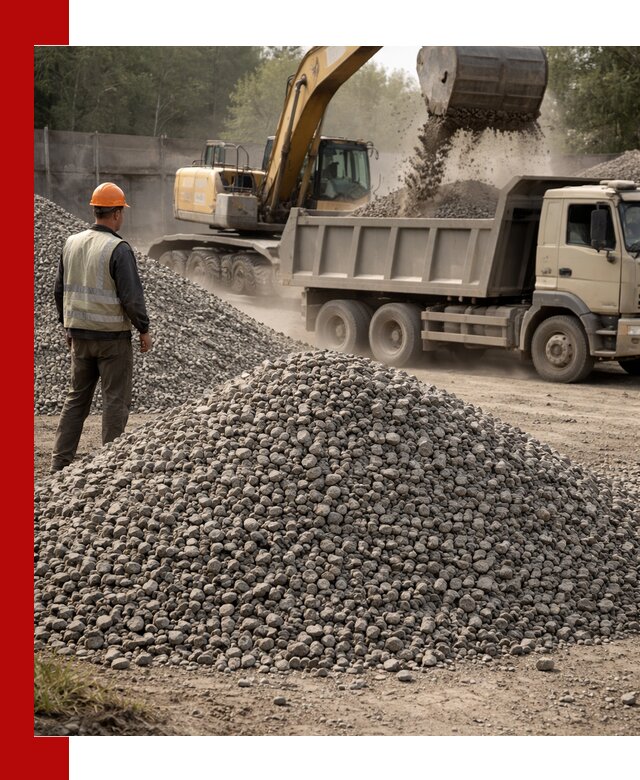 Шлаковый щебень фракция 5-20 с доставкой в Камне-на-Оби