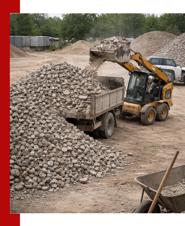 Доставка вторичного щебня в Камне-на-Оби для строительных работ