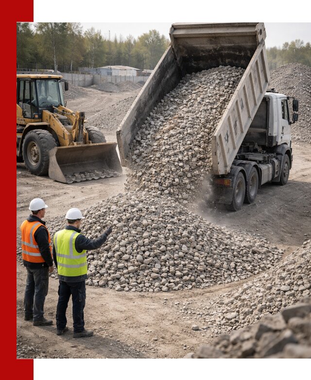 Вторичный щебень фракция 40–70 доставка в Камне-на-Оби