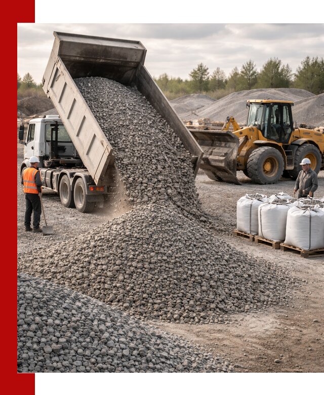 Бетонный щебень фракция 5–20 с доставкой в Камне-на-Оби