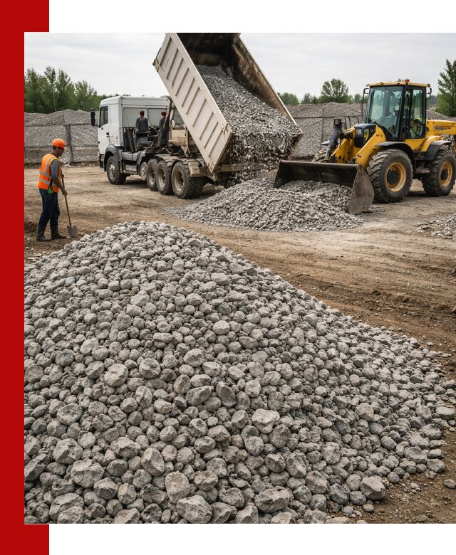 Доставка бетонного щебня фракции 40-70 в Камне-на-Оби