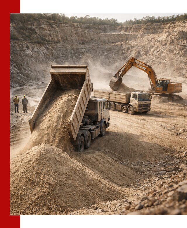 Карьерный песок навалом с доставкой в Камне-на-Оби