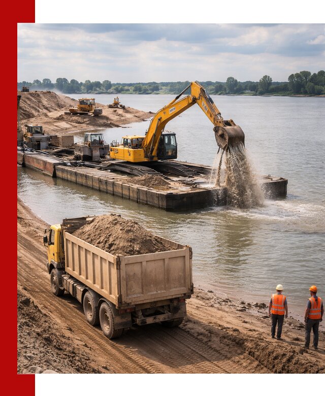 Намывной песок с доставкой в Камне-на-Оби оптом и в розницу