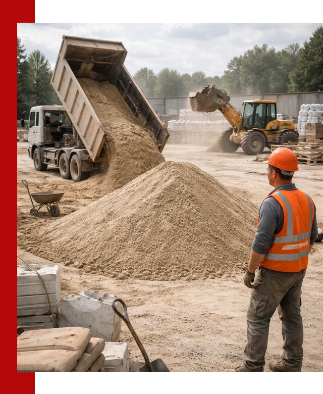 Доставка строительного песка с самосвалом в Камне-на-Оби