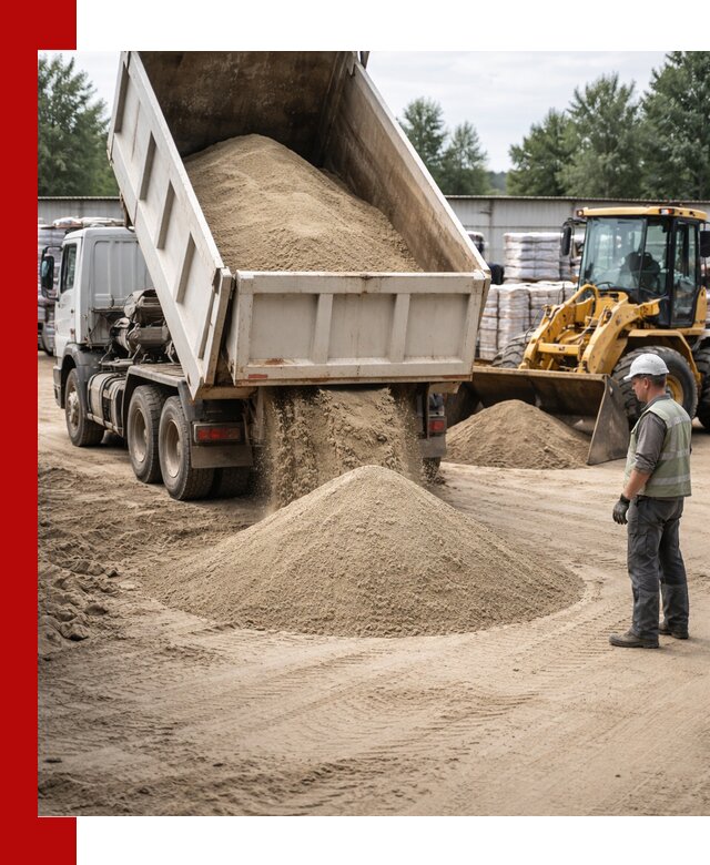 Поставка и доставка песка для бетона в Камне-на-Оби