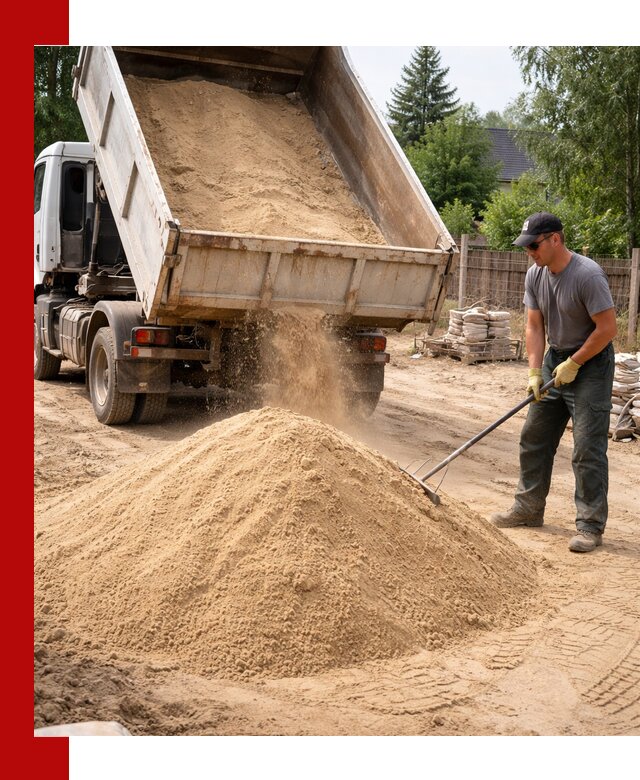 Доставка сухого песка самосвалами в Камне-на-Оби