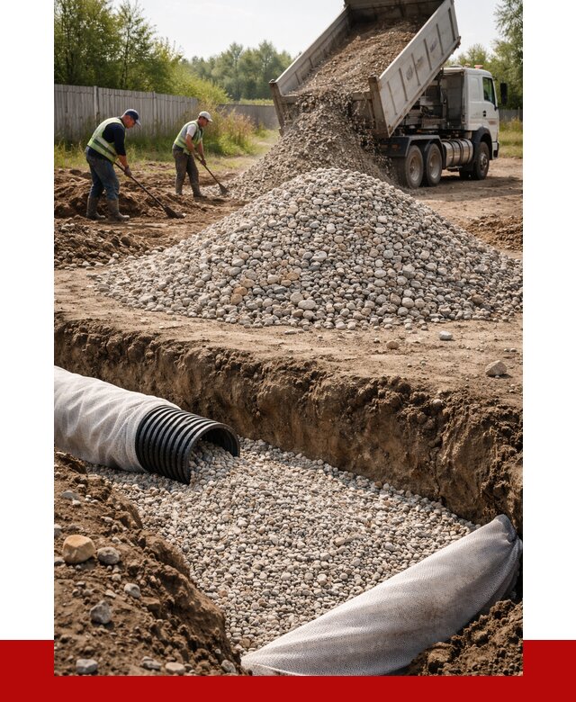 Гравий для дренажа в Камне-на-Оби от 2233 р., доставка ПРОНЕРУДКно