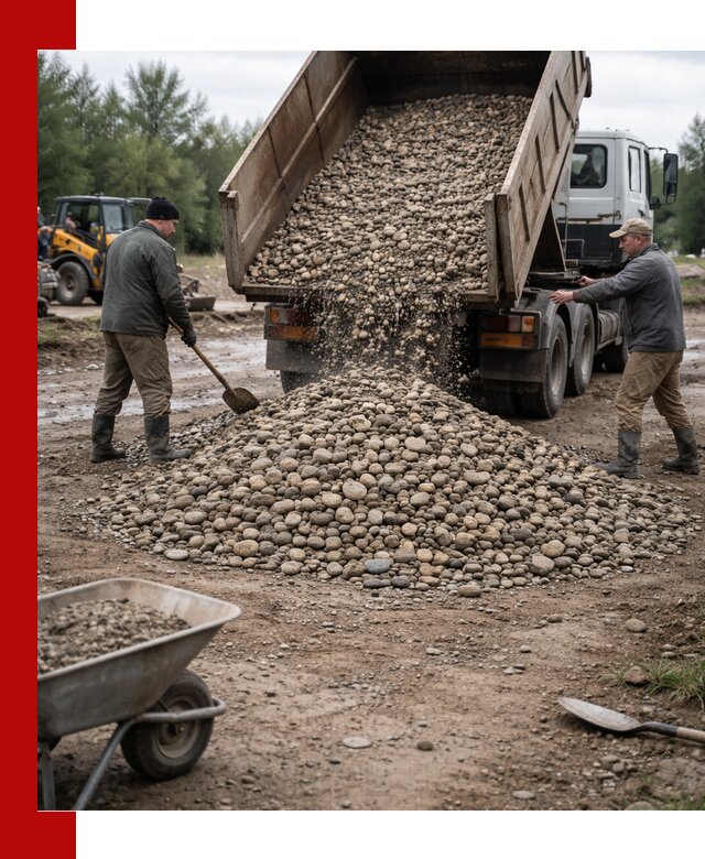 Доставка гальки речной оптом и в розницу в Камне-на-Оби