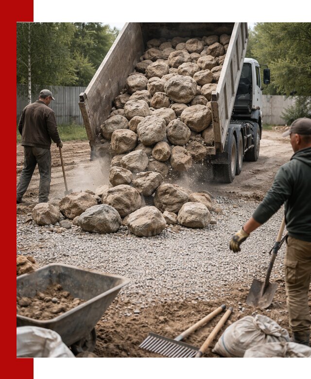 Доставка и укладка булыжника в Камне-на-Оби