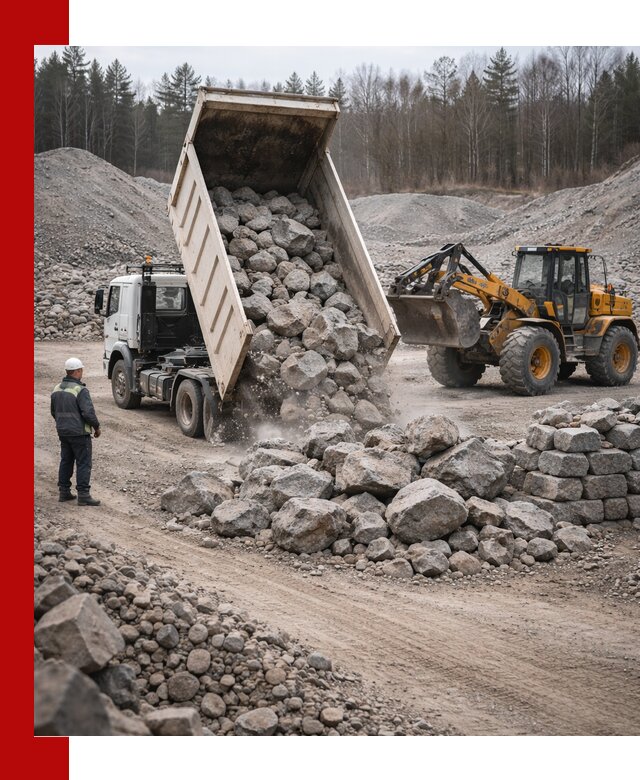 Доставка и продажа бутового гранитного камня в Камне-на-Оби