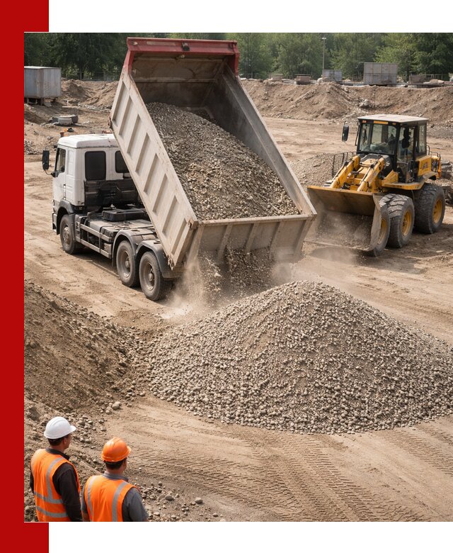 Щебень с песком (ЩГПС С2) с доставкой в Камне-на-Оби