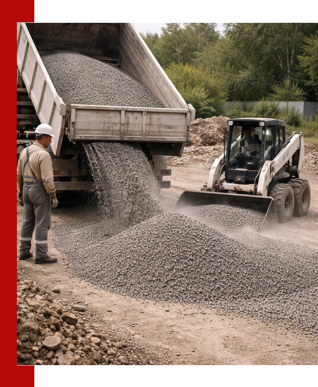 Доставка гравийного отсева 0-5 в Камне-на-Оби оптом и в розницу