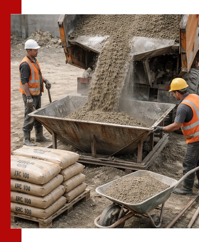 Доставка цементно-песчаной смеси М100 в Камне-на-Оби