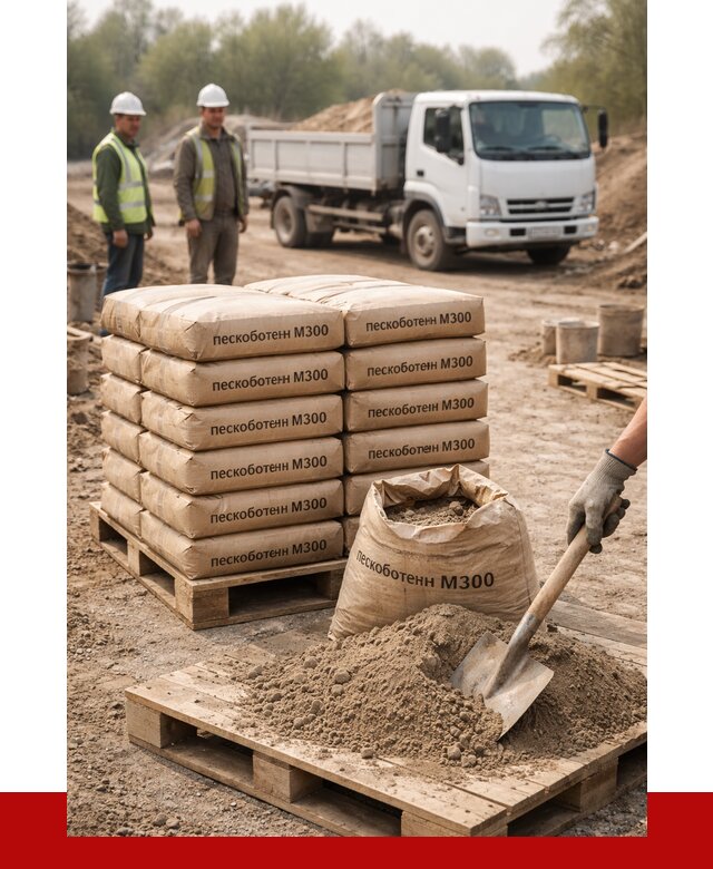Пескобетон М300 в Камне-на-Оби с доставкой от 4720 р. за куб | ПРОНЕРУДКно