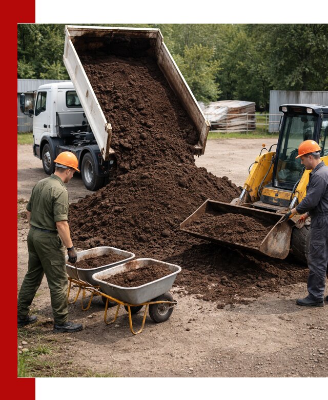 Доставка торфо-земляной смеси в Камне-на-Оби для огорода и ландшафта