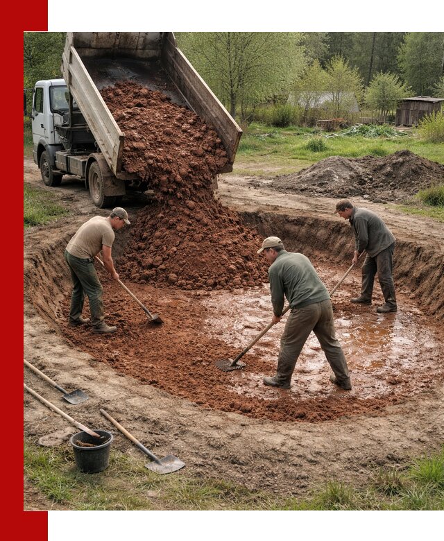 Купить качественную глину для пруда в Камне-на-Оби