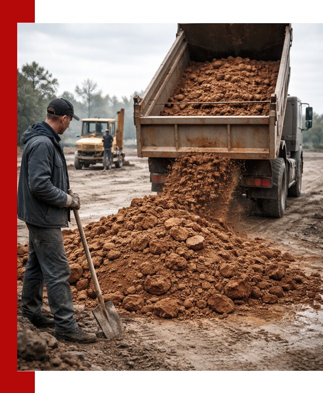 Глина для засыпки в Камне-на-Оби с доставкой самосвалами