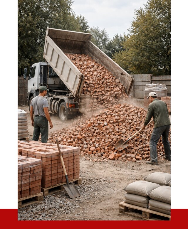 Бой кирпича в Камне-на-Оби с доставкой от 4263 руб/куб | ПРОНЕРУДКно