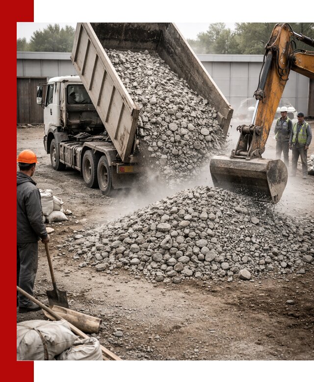 Доставка дробленого бетона в Камне-на-Оби оптом и в розницу