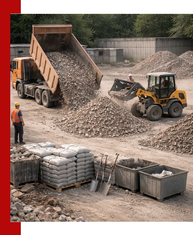 Вторичные материалы для отсыпки в Камне-на-Оби — поставка и доставка