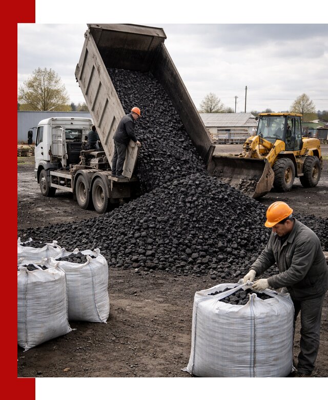 Доставка каменного угля в Камне-на-Оби оптом и в розницу