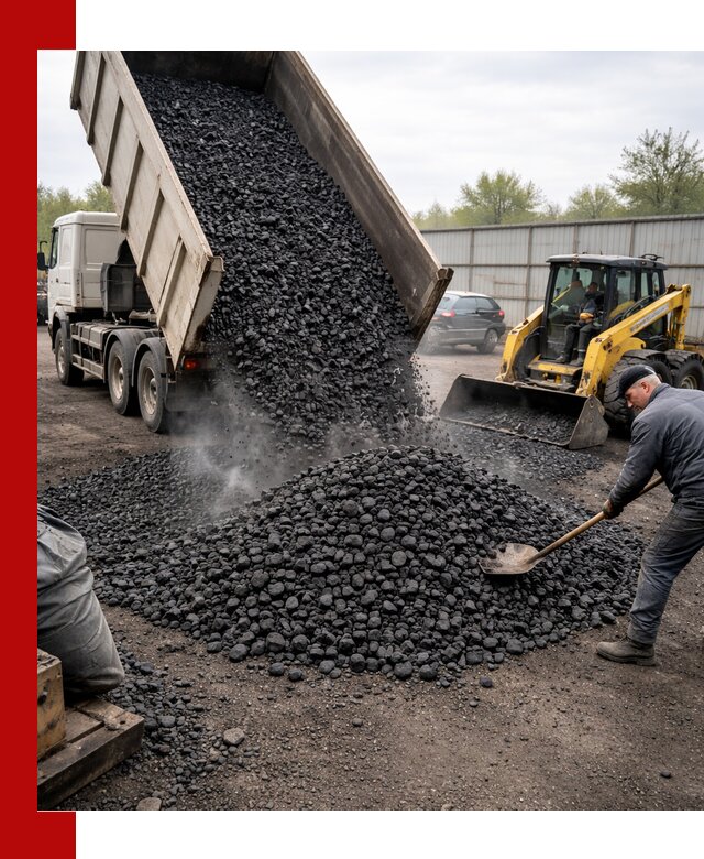 Доставка угля орех в Камне-на-Оби оптом и в розницу