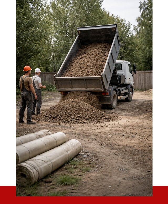 Доставка сыпучих материалов самосвалом в Камень-на-Обь от 4263 р. | ПРОНЕРУДКно