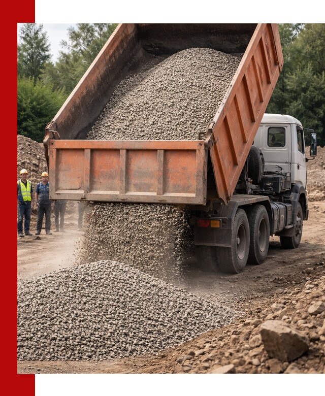 Доставка сыпучих материалов самосвалом в Камне-на-Оби быстро и надежно