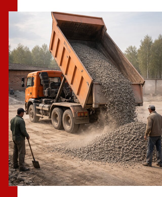 Доставка самосвалом 20 м3 в Камне-на-Оби быстро и надежно