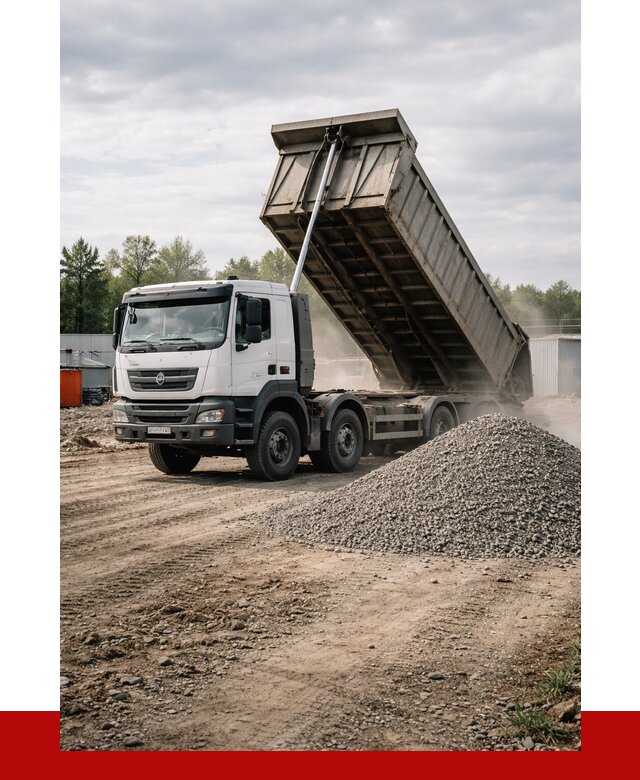 Доставка самосвалом 40 кубов в Камне-на-Оби от 9135 р. | ПРОНЕРУДКно