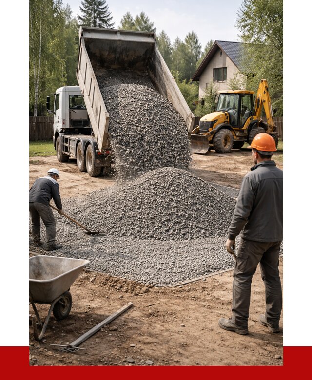 Отсыпка участка щебнем в Камне-на-Оби от 6598 р. ПРОНЕРУДКно