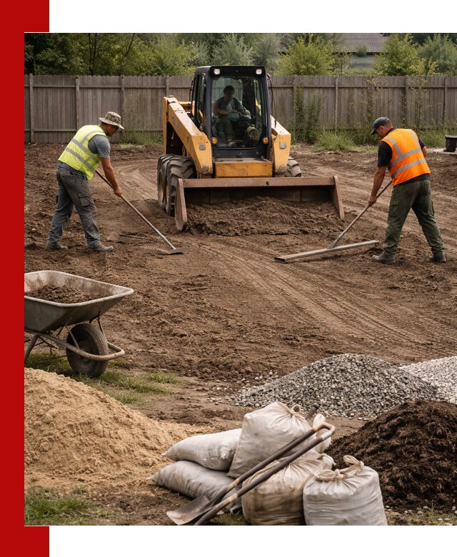 Выравнивание участка под строительство и благоустройство в Камне-на-Оби