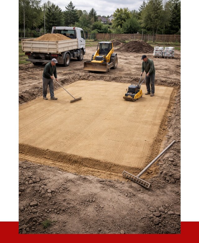 Устройство песчаной подушки в Камне-на-Оби от 4568 р. ПРОНЕРУДКно